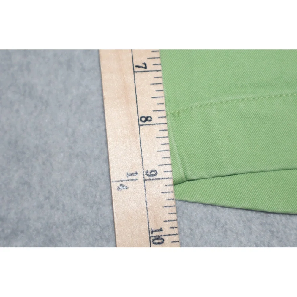J Crew Chino Shorts Men 32 Green Stanton 9 Inch Inseam Cotton Casual Preppy